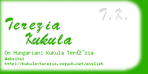 terezia kukula business card